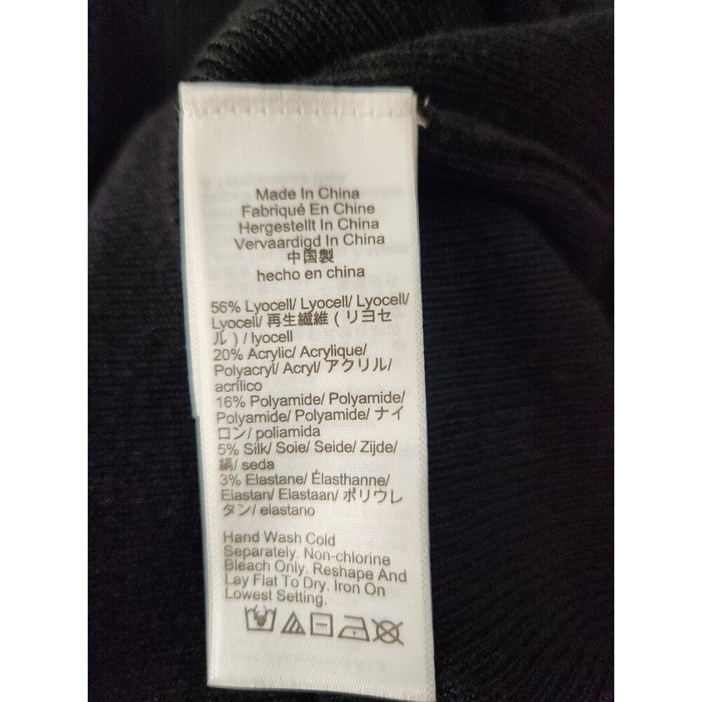 NWT J. Crew Fitted Pullover Sweater In TENCEL™ Lyocell Blend Black M *Flaw - Picture 8 of 10
